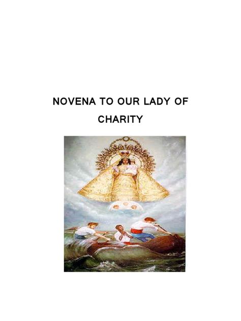 Our Lady of Charity Novena .